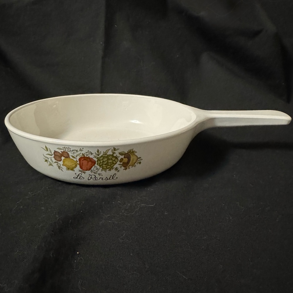 Corningware White Ceramic Cookware Spice O’ Life pattern